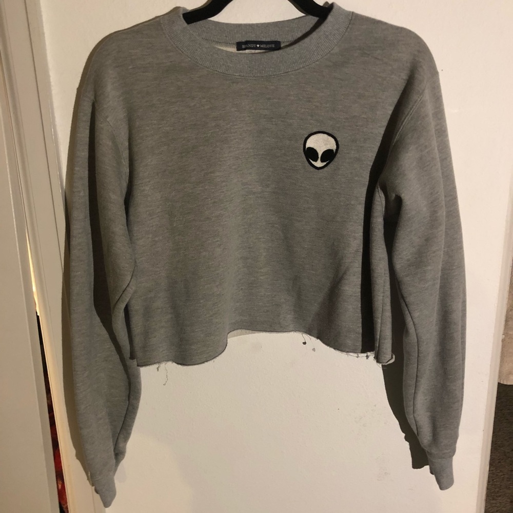 Cropped Alien Hoodie BRANDY MELOVE